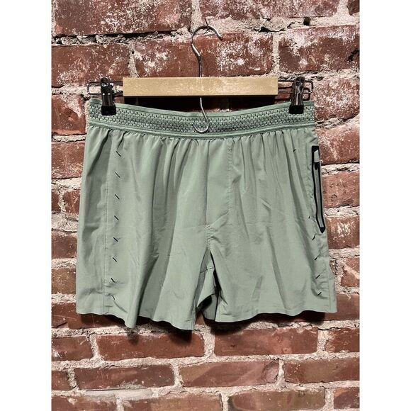 Ten Thousand Mens Small The Session 7" Short Liner Green Polyester Active - Picture 1 of 5